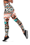 Tribal Aztec Indians Pattern Women Leggings