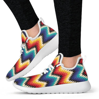 Tribal Aztec Mesh Knit Sneakers Shoes