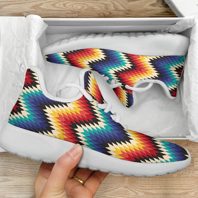 Tribal Aztec Mesh Knit Sneakers Shoes