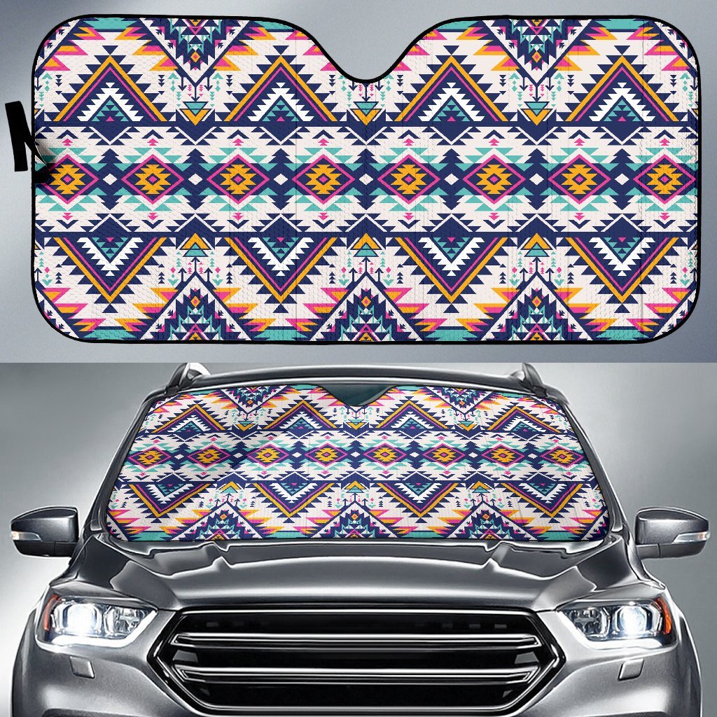 Tribal Aztec Native American Car Sun Shade-JorJune