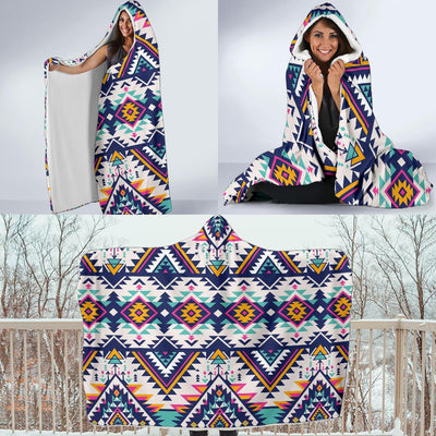 Tribal Aztec native american Hooded Blanket-JORJUNE.COM