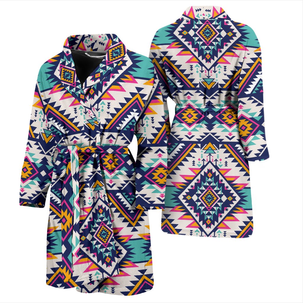 Tribal Aztec Native American Men Bath Robe