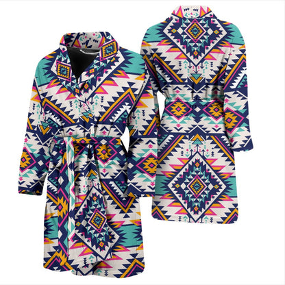 Tribal Aztec Native American Men Bath Robe