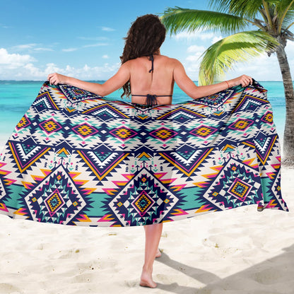 Tribal Aztec Native American Sarong Pareo Wrap