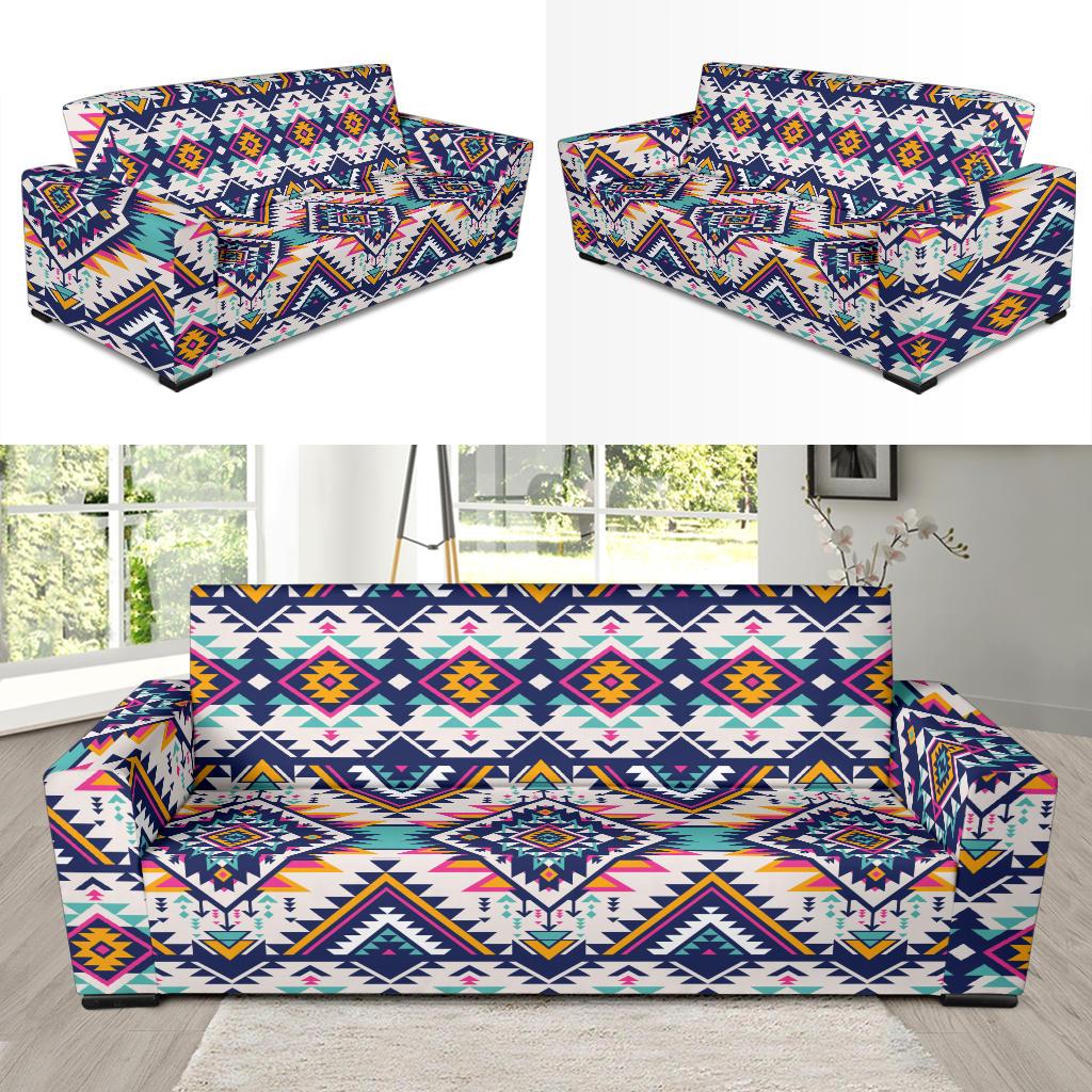 Tribal Aztec native american Sofa Slipcover-JORJUNE.COM
