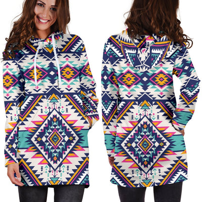 Tribal Aztec Native American Women Hoodie Dress