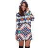 Tribal Aztec Native American Women Hoodie Dress