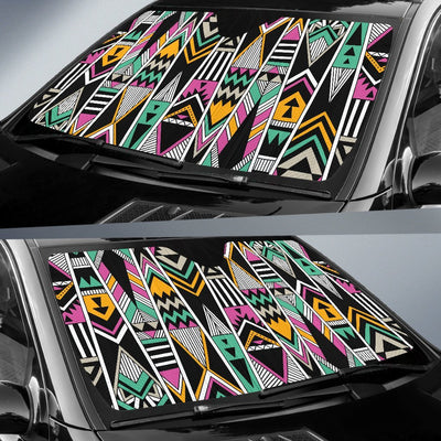 Tribal Aztec Triangle Car Sun Shade-JorJune