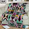 Tribal Aztec Triangle Fleece Blanket