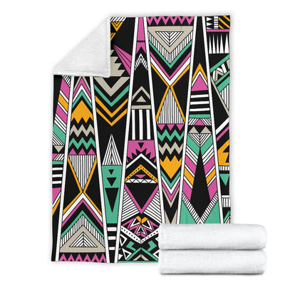 Tribal Aztec Triangle Fleece Blanket