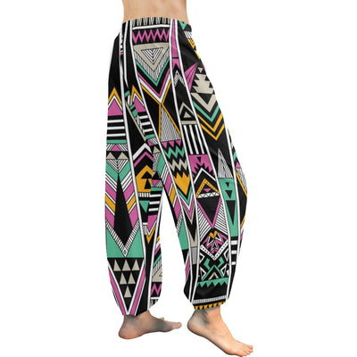 Tribal Aztec Triangle Harem Pants