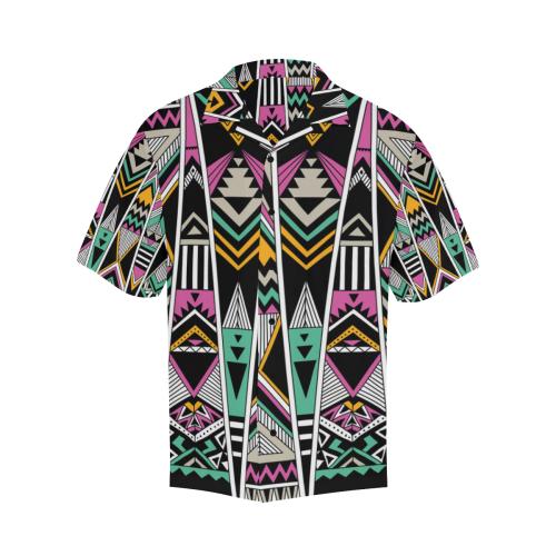 Tribal Aztec Triangle Men Hawaiian Shirt