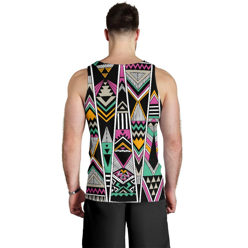 Tribal Aztec Triangle Men Tank Top