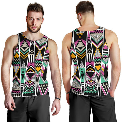 Tribal Aztec Triangle Men Tank Top