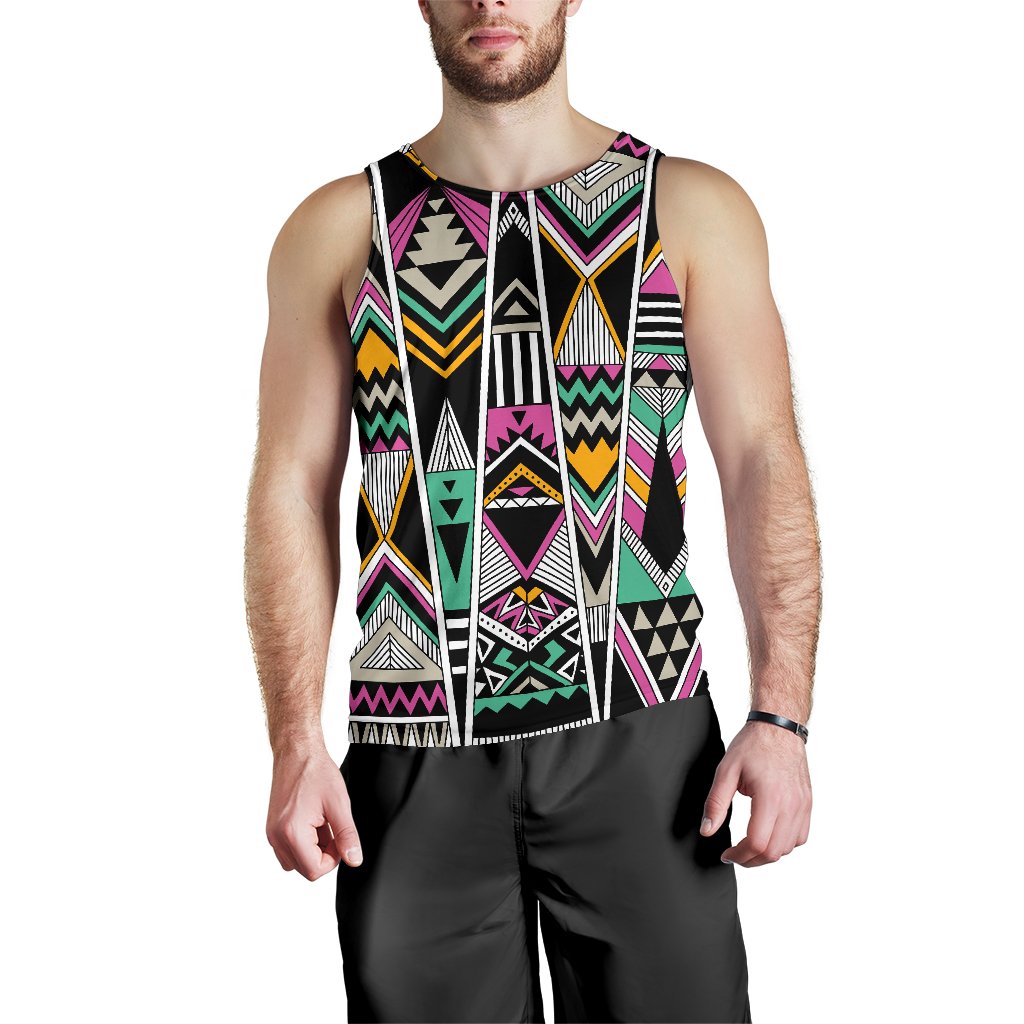 Tribal Aztec Triangle Men Tank Top