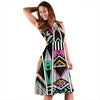 Tribal Aztec Triangle Sleeveless Mini Dress