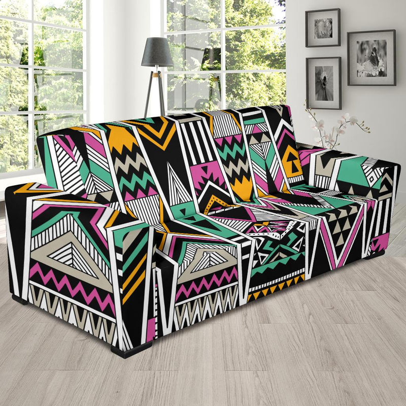 Tribal Aztec Triangle Sofa Slipcover-JORJUNE.COM