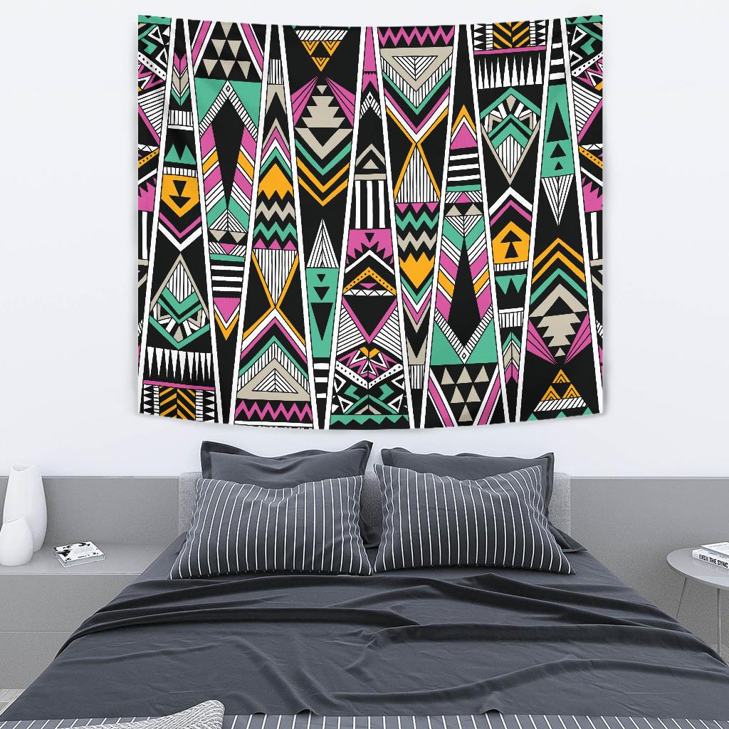 Tribal Aztec Triangle Tapestry