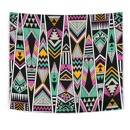 Tribal Aztec Triangle Tapestry
