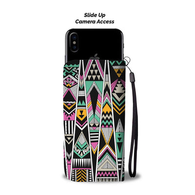 Tribal Aztec Triangle Wallet Phone case