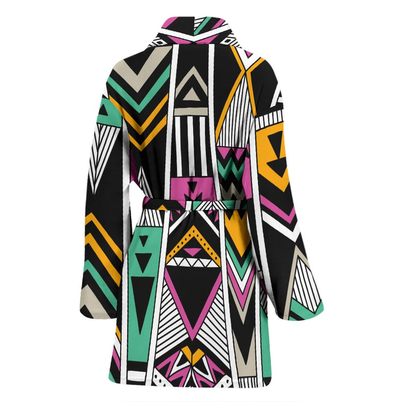 Tribal Aztec Triangle Women Bath Robe