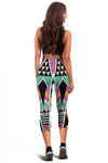 Tribal Aztec Triangle Women Capris