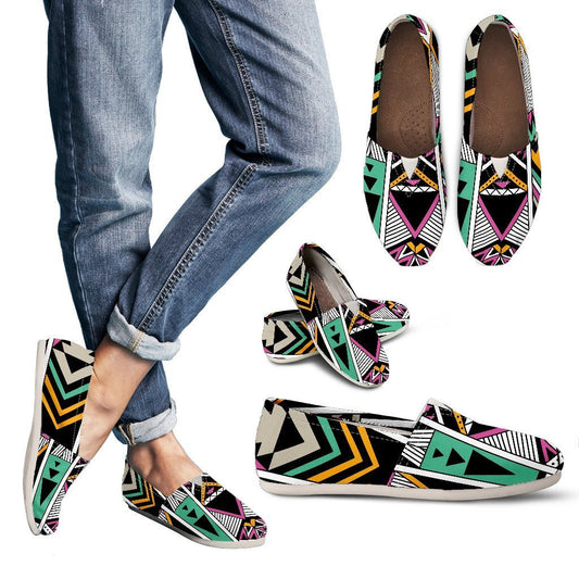 Tribal Aztec Triangle Women Casual Shoes-JorJune.com