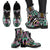Tribal Aztec Triangle Women Leather Boots