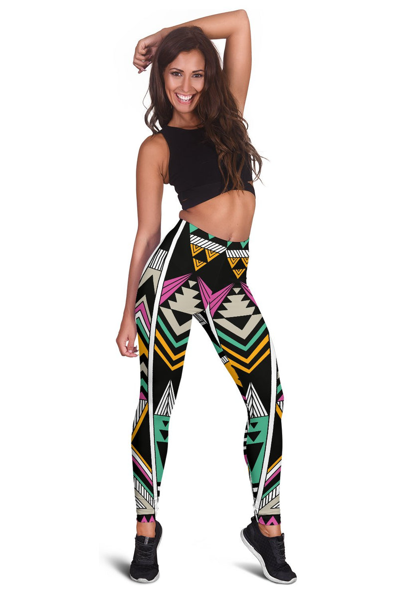 Tribal Aztec Triangle Women Leggings