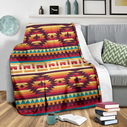 Tribal Aztec Vintage Fleece Blanket
