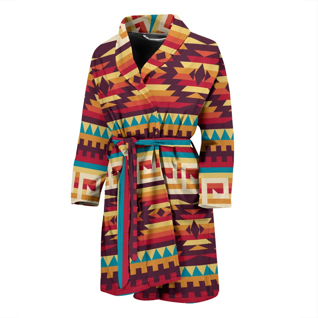 Aztec Robe Tribal Aztec Vintage Men Bathrobe – JorJune