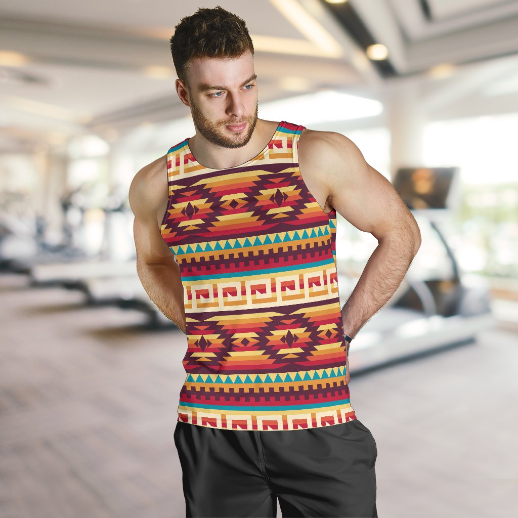 Tribal Aztec Vintage Men Tank Top