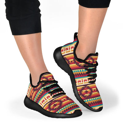 Tribal Aztec Vintage Mesh Knit Sneakers Shoes