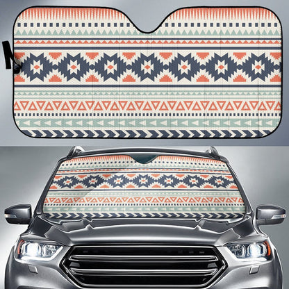 Tribal Aztec Vintage Pattern Car Sun Shade-JorJune