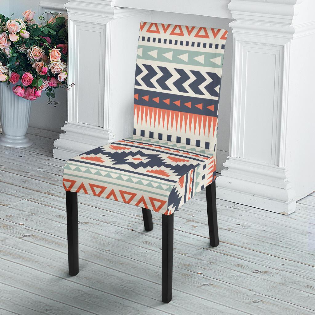 Tribal Aztec vintage pattern Dining Chair Slipcover-JORJUNE.COM