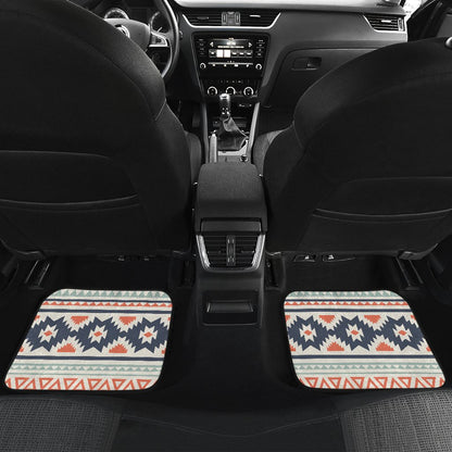 Tribal Aztec vintage pattern Front and Back Car Floor Mats
