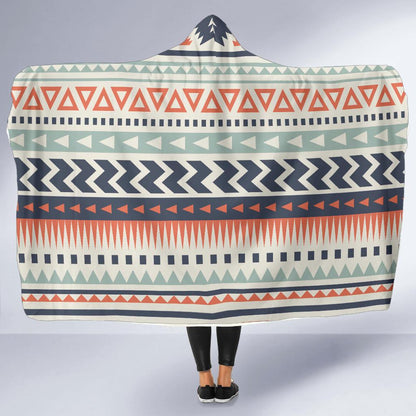 Tribal Aztec vintage pattern Hooded Blanket-JORJUNE.COM