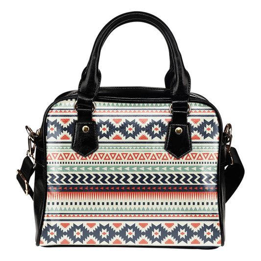 Tribal Aztec vintage pattern Leather Shoulder Handbag
