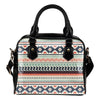 Tribal Aztec vintage pattern Leather Shoulder Handbag