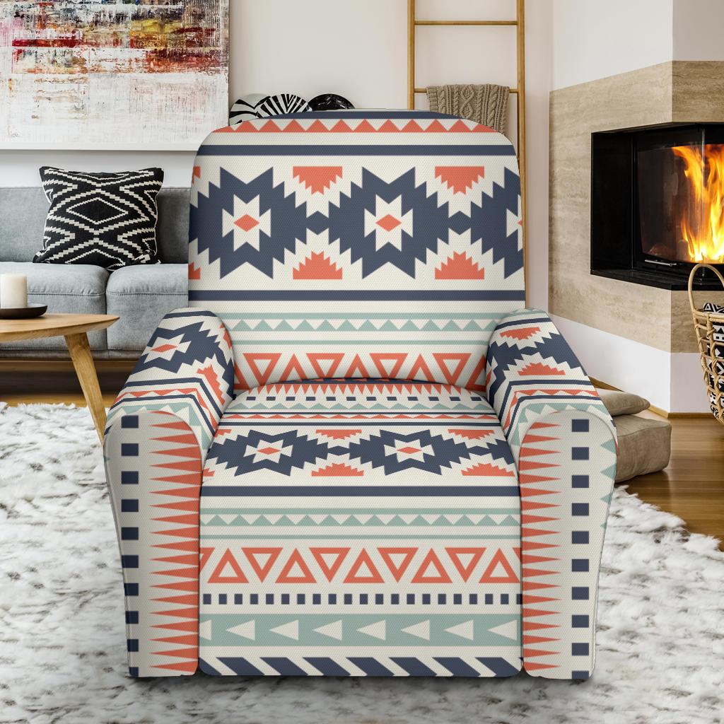 Tribal Aztec vintage pattern Recliner Slipcover-JORJUNE.COM