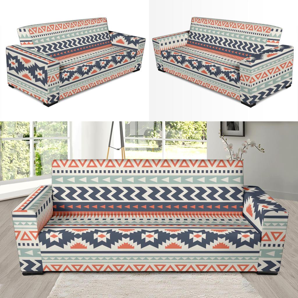 Tribal Aztec vintage pattern Sofa Slipcover-JORJUNE.COM