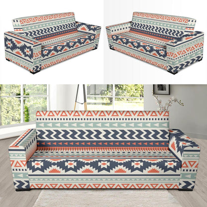 Tribal Aztec vintage pattern Sofa Slipcover-JORJUNE.COM