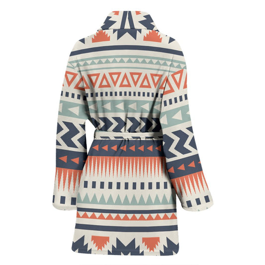 Tribal Aztec vintage pattern Women Bath Robe