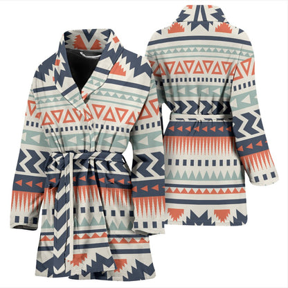 Tribal Aztec vintage pattern Women Bath Robe