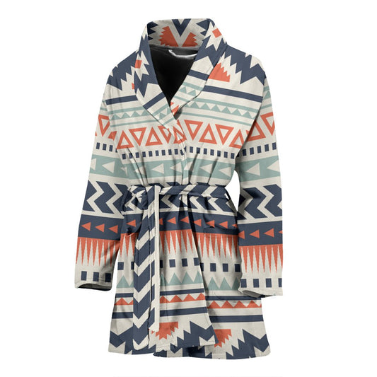 Tribal Aztec vintage pattern Women Bath Robe