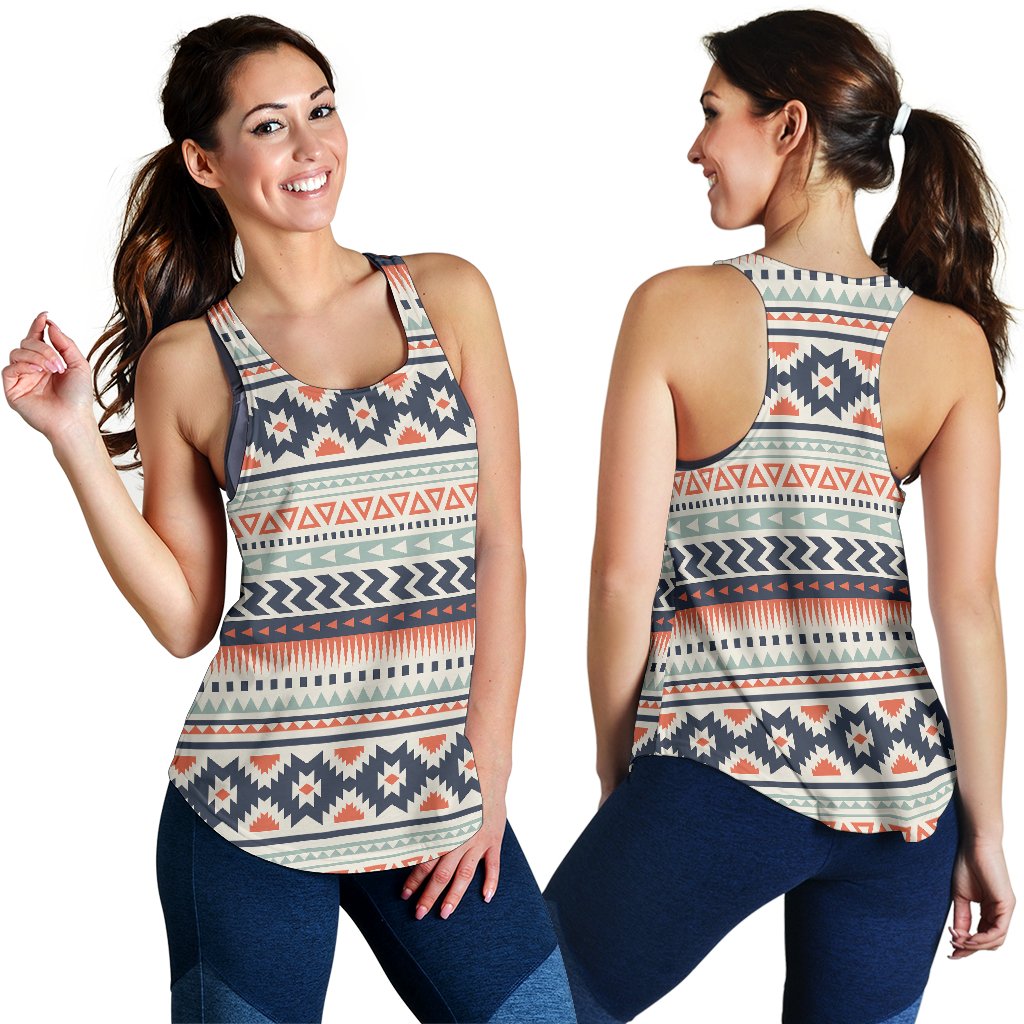 Tribal Aztec vintage pattern Women Racerback Tank Top