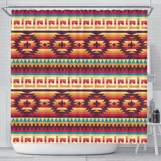 Tribal Aztec Vintage Shower Curtain