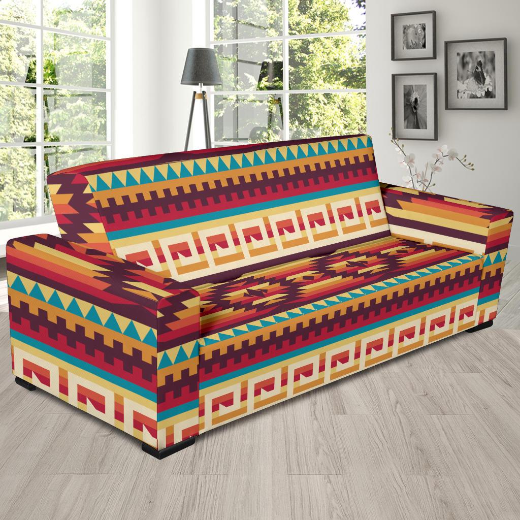 Tribal Aztec Vintage Sofa Slipcover-JORJUNE.COM