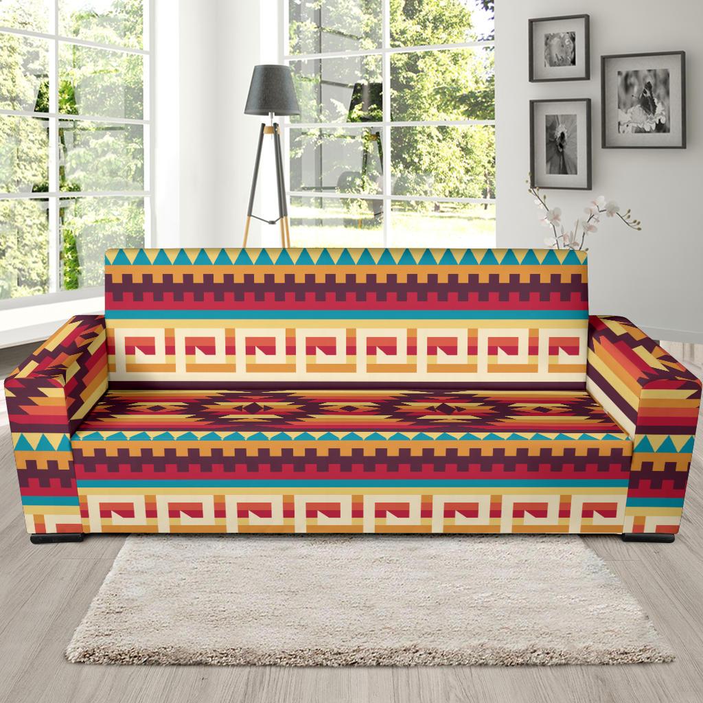 Tribal Aztec Vintage Sofa Slipcover-JORJUNE.COM
