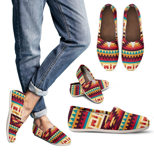 Tribal Aztec Vintage Women Casual Shoes-JorJune.com